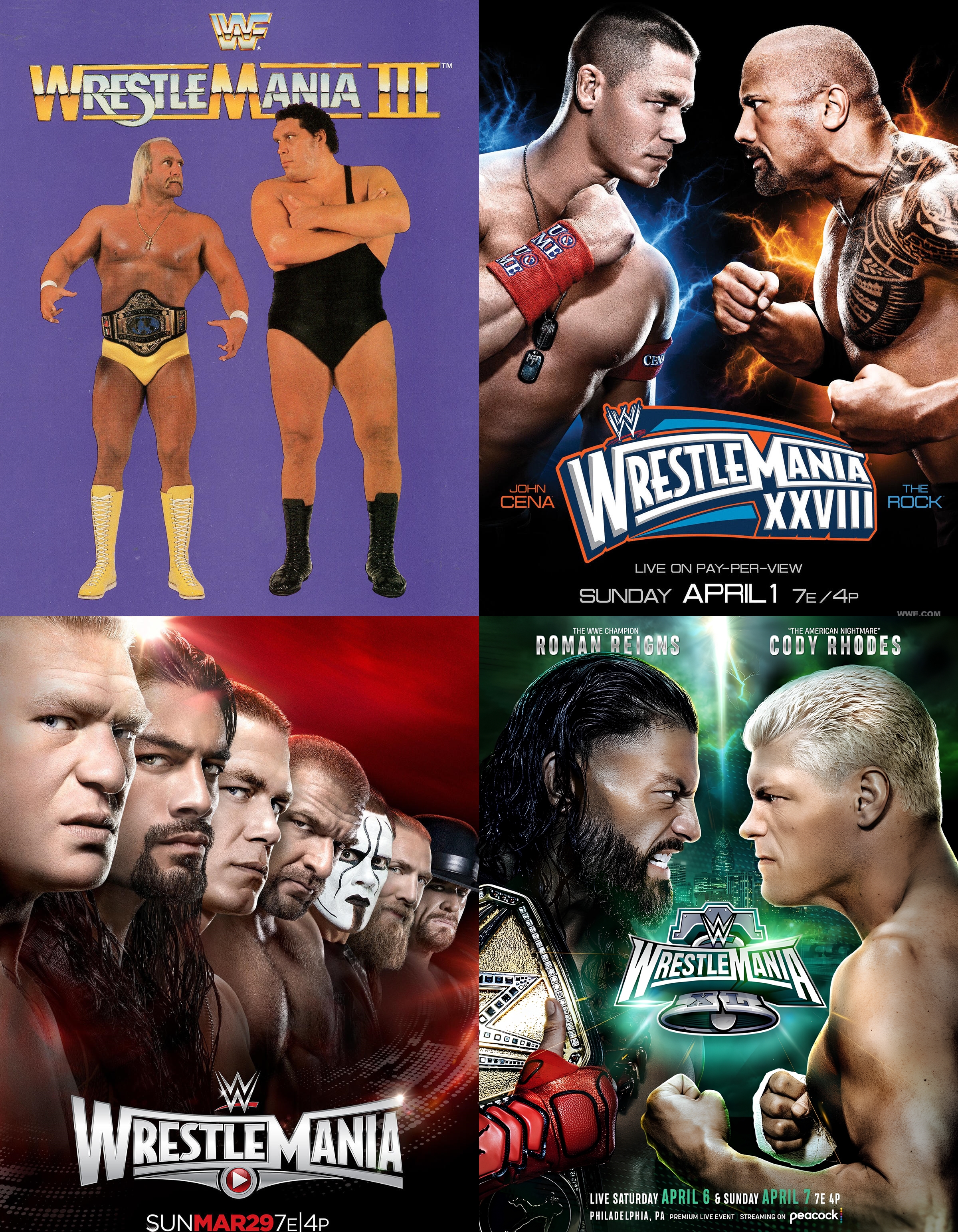 The Best WrestleMania Poster